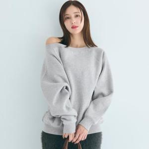 コカ coca 裏起毛 オフショルダースウェット （Gray）