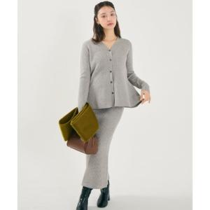 コカ coca カーディガンスカートセットアップ （Gray）