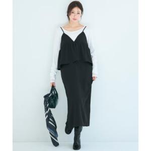 コカ coca ペプラムキャミソールワンピース （Black）