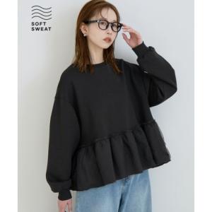 コカ coca ソフトスウェットチュールドッキングトップス （Black）