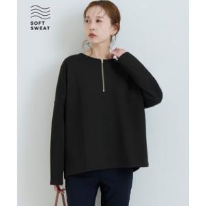 コカ coca ソフトスウェット ジップトップス （Black）