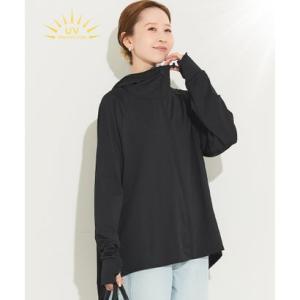コカ coca 【UVカット】バッグギャザーパーカー （Black）