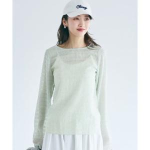コカ coca【WEB限定カラーあり】シースルードットトップス （Lt.green）