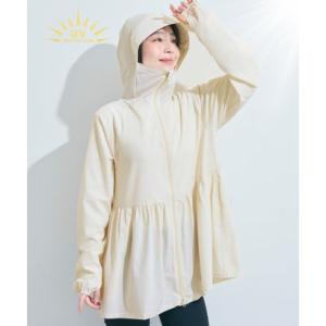 コカ coca 【UVカット】ティアードパーカー【返品不可商品】 （Ivory）