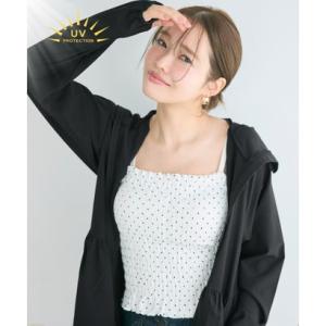 コカ coca 【UVカット】ティアードパーカー【返品不可商品】 （Black）