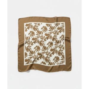 コカ coca フラワー大判スカーフ （Black）