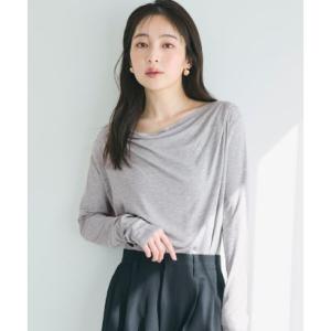 コカ coca とろみドレープカットソー （Lt.gray）