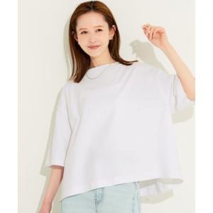 コカ coca 5分袖バックギャザーTシャツ （White）