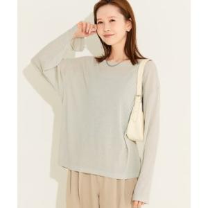 コカ coca シアージョーゼットオーバーTシャツ （Lt.gray）