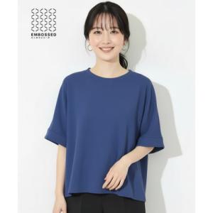 コカ coca 【速乾/シワになりにくい】エンボスコンパクトトップス （Dk.blue）