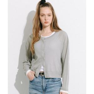 コカ coca シアージョーゼットレイヤードカーディガン （Gray）