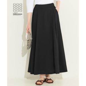 コカ coca ライトエンボスフレアスカート （Black）