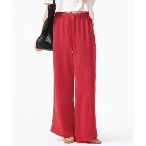 コカ coca シボ感ワイドパンツ （Red）