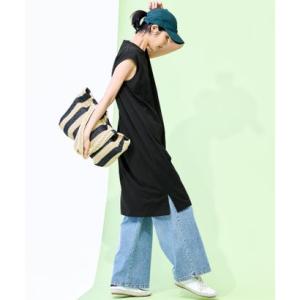 コカ coca ノースリーブカットワンピース （Black）