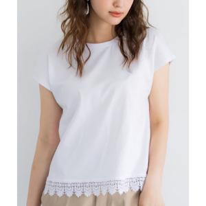コカ coca 【接触冷感】フレンチレースTシャツ（White）