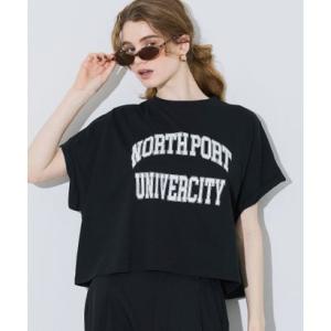 コカ coca レギュラーウェイトロールアップロゴTシャツ （Black）