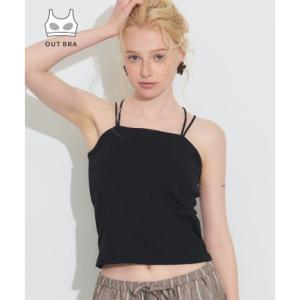 コカ coca OUT BRA バッククロスキャミソール （Black）