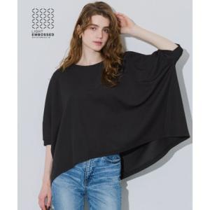 コカ coca ライトエンボスワイドトップス （Black）