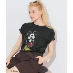 コカ coca 【ディズニー】ミッキーマウスウォッシュドTシャツ （G）