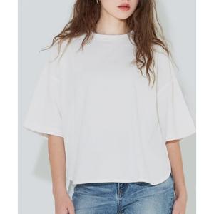 コカ coca テールカットコットンTシャツ （White）