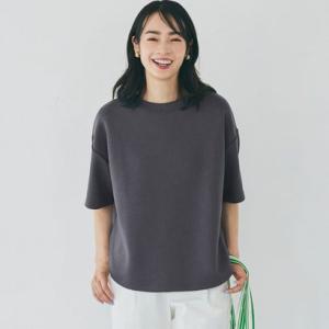 コカ coca 夏の新感覚5分袖トップス （Charcoal）｜locondo-shopping