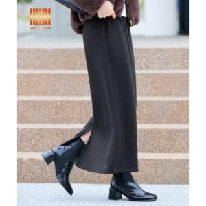 コカ coca  【DAILY WARM】裏シャギーIラインスカート （Black）