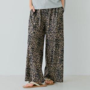 コカ coca ウェーブプリーツパンツ （Leopard）
