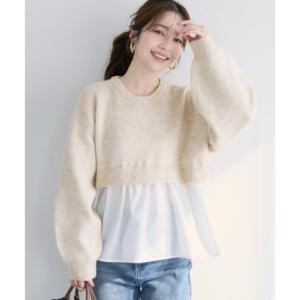 コカ coca ドッキングギャザーニット （Lt.beige）