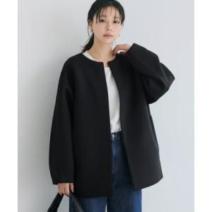 コカ coca ダンボールノーカラーコート （Black）