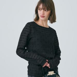 コカ coca シースルードットトップス （Black）｜locondo-shopping