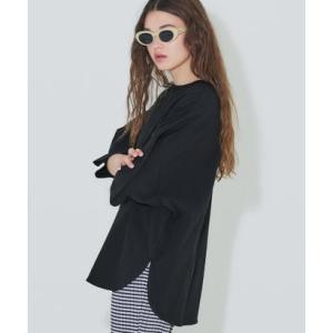 コカ coca テールカットコットンTシャツ （Black）