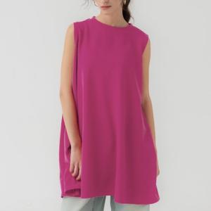 コカ coca エンボスAラインノースリーブチュニック （Pink）