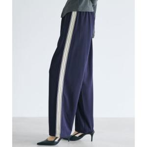 コカ coca カットジョーゼットサイドラインパンツ （Navy）