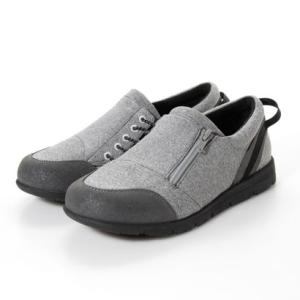 ３E  サイドジッパーで脱ぎ履き楽々　クラース CRAAS リズム （GRAY）