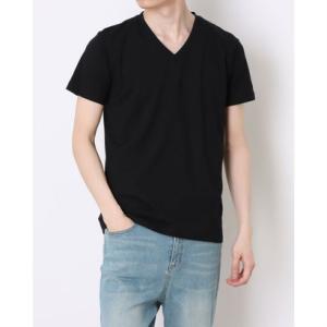 クロコダイル CROCODILE 半袖V首Tシャツ SZ （ブラック）