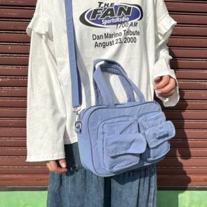 シーアールビー CRB 撥水2ポケット2WAYミニトートバッグ （ブルー）