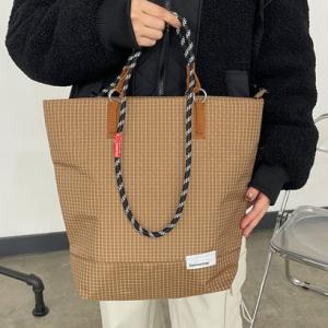 シーアールビー CRB 撥水チェック2WAYトートバッグ （ベージュ）