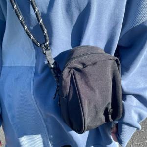 シーアールビー CRB 撥水ドローコードミニショルダーバッグ （ブラック）