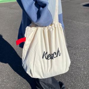 シーアールビー CRB 撥水配色ロゴトートバッグ （ホワイト×ブラック）