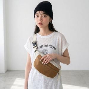 シーアールビー CRB 撥水配色ボディーバッグ （アイボリー）