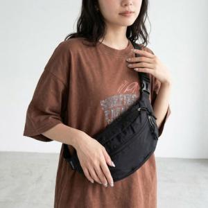 シーアールビー CRB 撥水配色ボディーバッグ （ブラック）