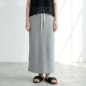シーアールビー CRB ワッフルIラインスカート （グレー）