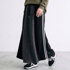 シーアールビー CRB デニム切替ラインスカート （ブラック）