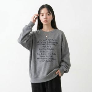 シーアールビー CRB ロゴプルオーバー （チャコール）