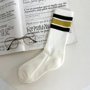 シーアールビー CRB ロングラインソックス （マスタード）