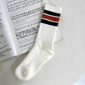 シーアールビー CRB ロングラインソックス （ブラウン）