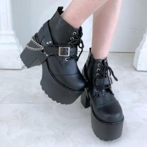 シーエス ティーアンドピー csT&P ベルト取り外し可厚底ベルト付きブーツ （ブラック(019)）