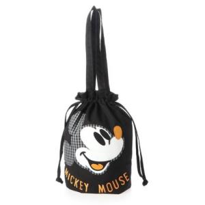 ディズニー Disney キャンバス巾着バッグ （クロ）の商品画像