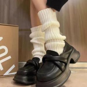 ダイヤモンドハーツ Diamond Hearts 【訳あり新品】【極細タイプ】リブニットレッグウォーマー40cm （ホワイト）