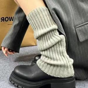 ダイヤモンドハーツ Diamond Hearts 【訳あり新品】【極細タイプ】リブニットレッグウォーマー40cm （グレー）